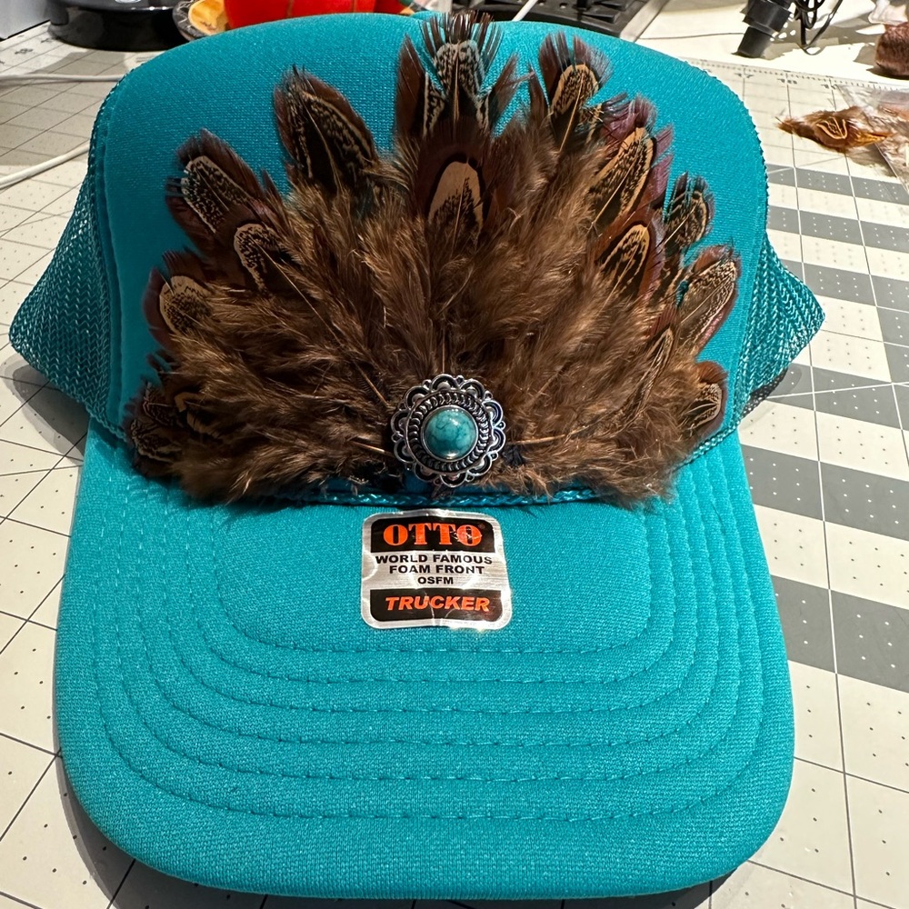 Feathered Trucker Hat